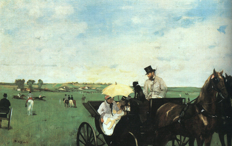 Degas_carriageattheraces_1869_mfaboston