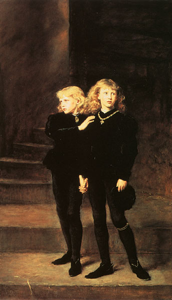 Millais_princesinthetower_1