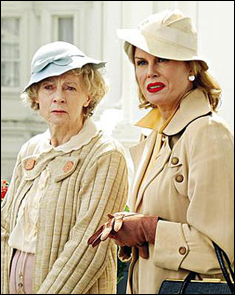 Geraldine mcewan and joanna lumley in the body in the library