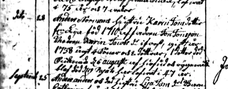 Karin jonsdotter - dod 1757 nasby