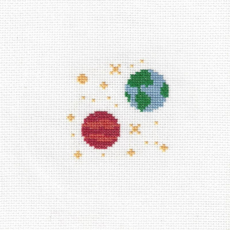 Solar system earth mars